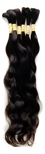 Cabelo Humano Ondulado Natural 70cm 100g
