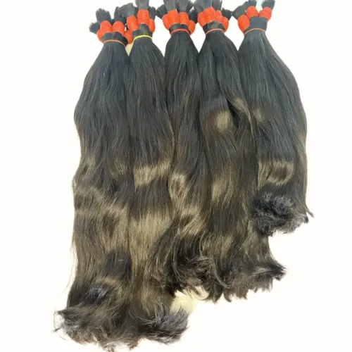 Cabelo Vietnamita Limpo Humano Natural 60/65cm 100 Gramas Castanho Ponta Cheia