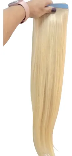 Mega Hair Faixa Adesiva Invisivel Loiro Selecionado 65cm 50g