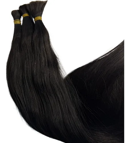 Cabelo Humano Castanho Natural Vietnamita 75cm 150g Megahair