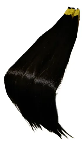 Cabelo Brasileiro Humano Liso Limpo 70/75cm 200g Virgem Cor Castanho Escuro Pontas Cheias