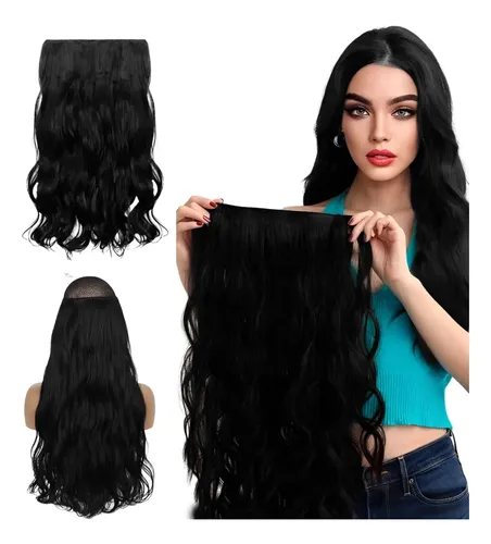 Aplique Tic Tac Cabelo Orgânico Idêntico Ao Humano 70cm Tela