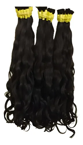 Cabelo Humano Virgem P/mega Hair Leve Ondas 70/75 Cm 100 Gr