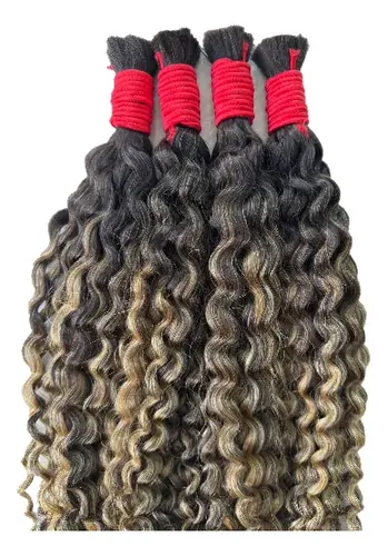 Aplique Cabelo Humano Moreno Iluminado 75cm CABELO HUMANO