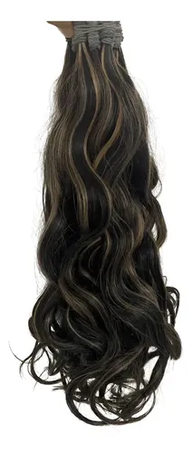 Cabelo Humano Morena Iluminada P/mega-hair 55cm/50 Grs.