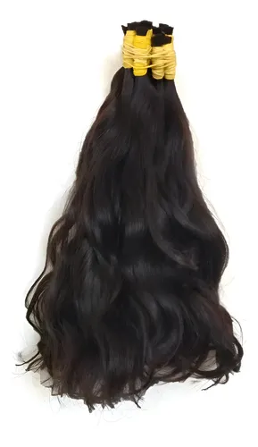 Cabelo Humano Natural Levemente Ondulado 40-45 Cm 50 Gramas