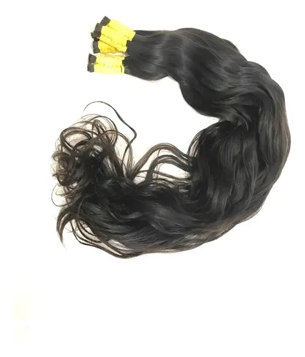 Cabelo Humano Liso Ondulado Virgem 60cm, 100gr Pontas Cheias