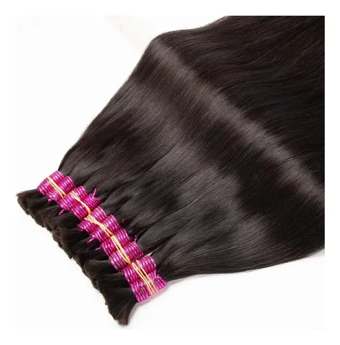 Cabelo Humano Natural Liso Preto 45-75cm 100g Mega Hair Fio