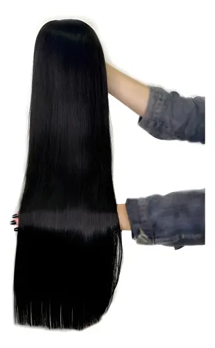 Cabelo Humano Vietnamita Liso 75 Cm 50g Env. Imediato Castanho