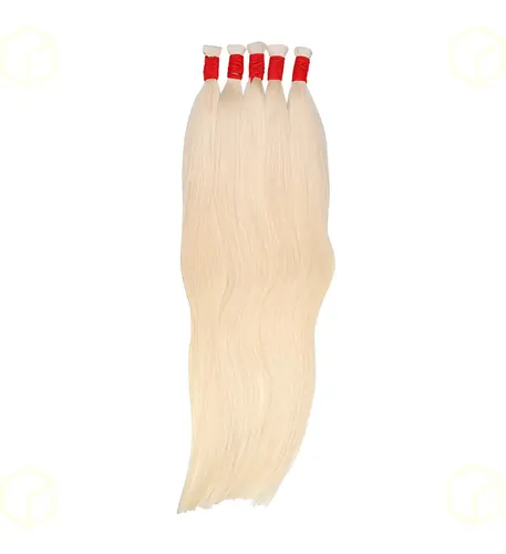 Cabelo Humano Loiro Liso 75cm 100g Vietnamita Liga Vermelha