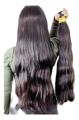 Cabelo Humano Natural 40/45 Cm 100gr Tecido Em Tela.