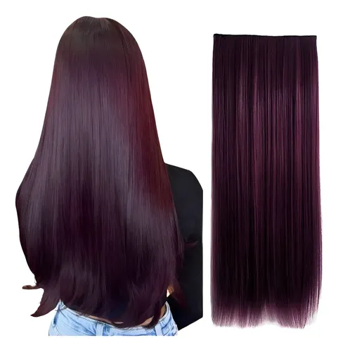 Aplique Cabelo Mega Hair 65cm Tic Tac Fibra Idêntico Humano