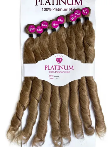 Cabelo 50% Humano 50% Orgânico - Platinum Spring Plus Max