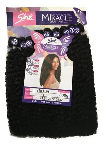 Cabelo Sleek Miracle Human Hair Ceu Plus 300gr Cor #1