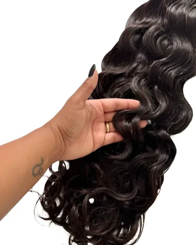 Cabelo Humano Indiano Ondulado Castanho Hidratados Da Vani