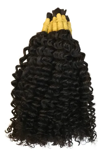 Cabelo Humano Cachos Largos 3 De 45cm Com 50 Grs.