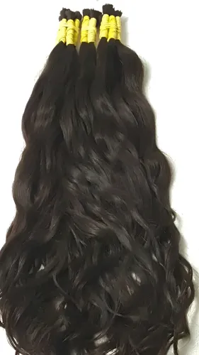 Cabelo Humano Ponta Cheia Ondulado 65cm -100gr
