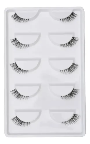 Caixa Com 5 Pares De Cílios Postiços De Cantinho - Fox Eyes