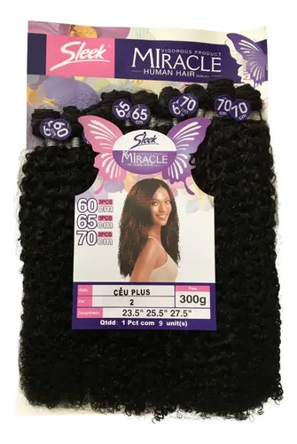 Cabelo Sleek Miracle Human Hair Ceu Plus 300gr