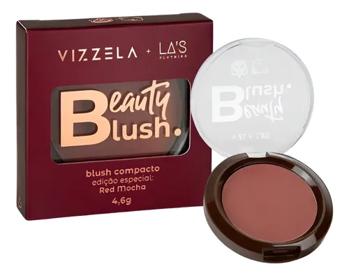 Blush Compacto Red Mocha - Vizzela + Las Vermelho
