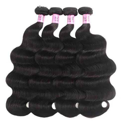 Cabelo Humano Natural Mega Hair Ondulado Na Tela 40cm - 100g