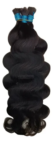 Cabelo Natural Indiano 65/70 Cm 100g Liga Azul 100% Humano