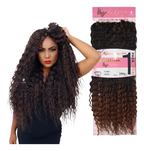 Cabelo 100%organico Identico Ao Human Crochet Braid +brindes