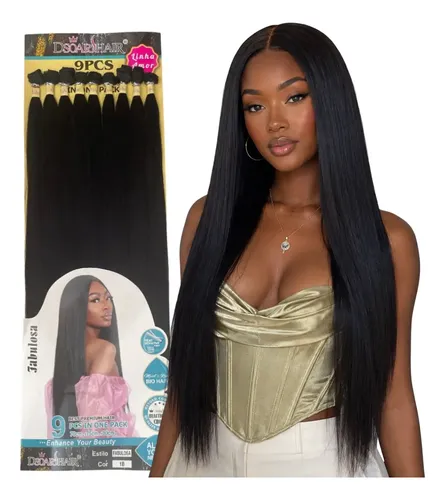 Cabelo Liso Identico Ao Humano Longo 80cm Bio Fibra Fabulosa