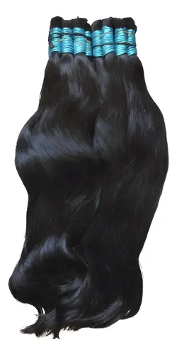 Cabelo Natural Indiano 100% Humano 55 Cm 150g