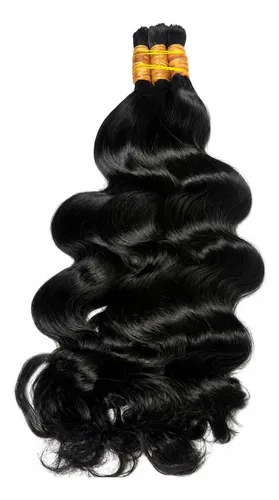 Cabelo Humano 75cm Ondulado Natural Mega Hair 150g