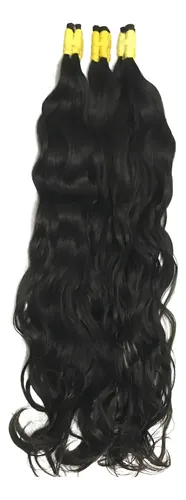 Cabelo Humano Indiano Liso Ondulado De 75 A 80cm 50 Gramas.