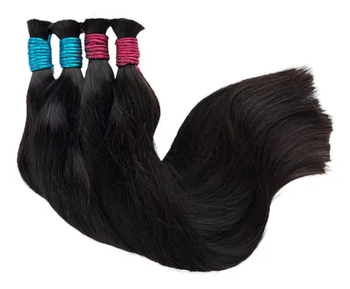 Cabelo Humano Indiano Castanho 75cm - 100 Gramas