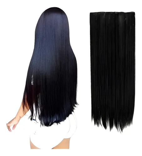 Cabelo Tic Tac Aplique Liso - 70 Cm - Idêntico Ao Humano