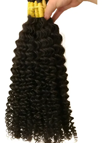 Cabelo Humano Com Cachos Permanente A Vapor De 55cm 100 Gr.