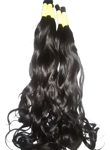 Cabelo Humano (virgem) Natural Leve Ondas 50 A 55 Cm 50 Gr