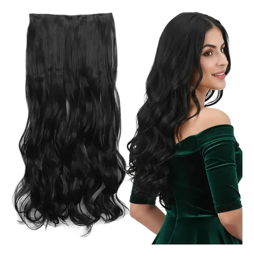 Aplique Tic Tac Cabelo Idêntico Humano Aceita Chapinha Preto