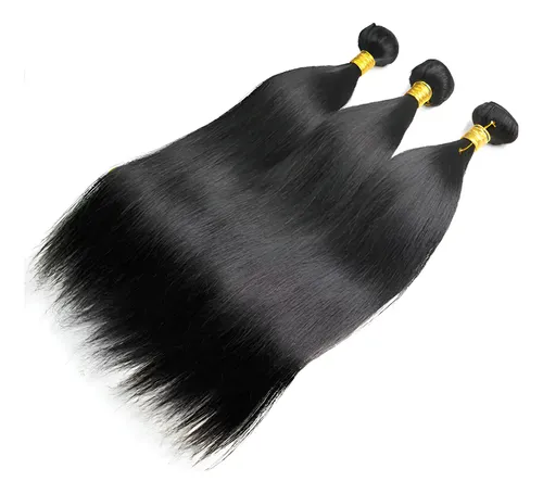 Aplique Cabelo Humano Natural Liso Na Tela 30cm - 50g