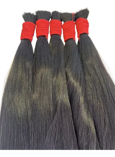 Cabelo Humano Vietnamita Castanho 75cm - 50 Gramas