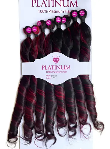 Cabelo 50% Humano 50% Orgânico Platinum Spring Max 65cm 1pct