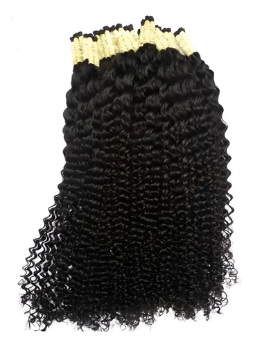 Cabelo Humano Cacheado Natural 50-55cm 50 Gramas Sem Quimica
