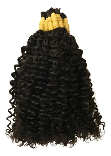 Cabelo Humano Com Cachos Permanente A Vapor De 40 Cm 50 Gr.