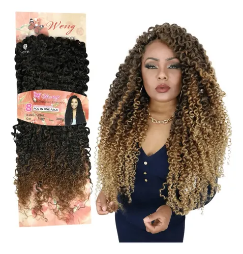 Cabelo Cacheado Semelhante Ao Humano Weng Sem Tela 300gr