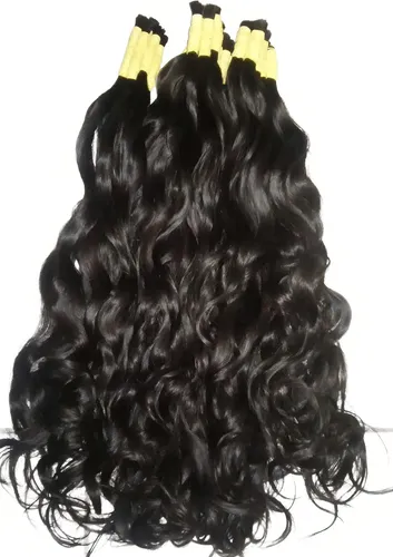 Cabelo Humano P/mega Hair Leve Ondas 60 Cm 100 Gramas Cor Castanho Medio