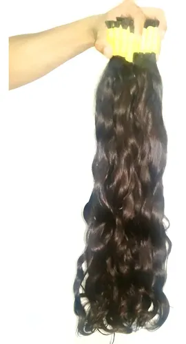 Cabelo Humano Liso Ondulado 50 A 55cm 100gr (cabelo Virgem )