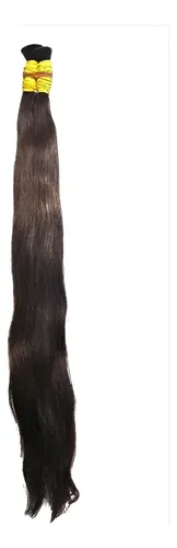 Aplique Cabelo Humano Vietnamita 85cm Castanho Médio