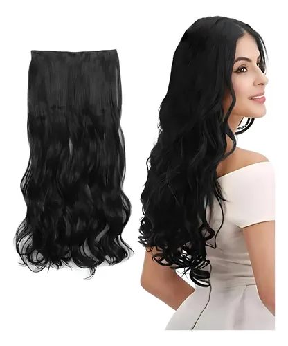 Aplique Tic Tac Cabelo Idêntico Humano Aceita Chapinha Preto
