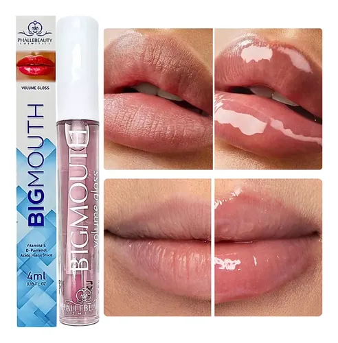 Gloss Labial Volume Incolor PhálleBeauty Hidratação Ácido Hialurônico