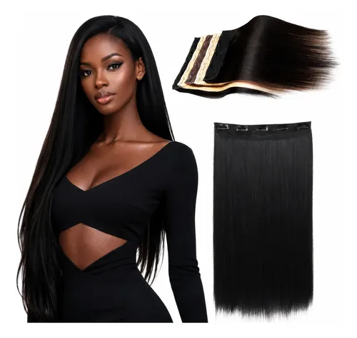 Aplique Tic Tac 60cm Orgânico Idêntico Ao Cabelo Humano