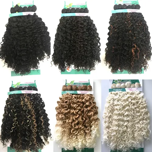 Cabelo Organico Humano Cacheado 300gramas 6telas