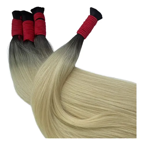 Cabelo Humano Loiro Esfumado Vietnamita 75cm 25g Mega Hair